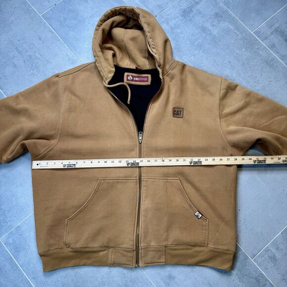DRI DUCK Saddle Hooded Thermal Lined Zip Jacket Men’s 2XL – CAT Logo - Picture 6 of 16